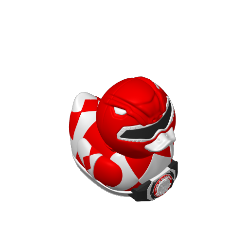 Red Helmeted Teen Hero Dash Duck (3D render, made to order)