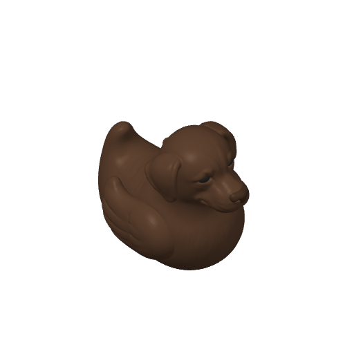 Friendly Yellow Retriever Dash Duck (Version 2) (3D render, made to order)