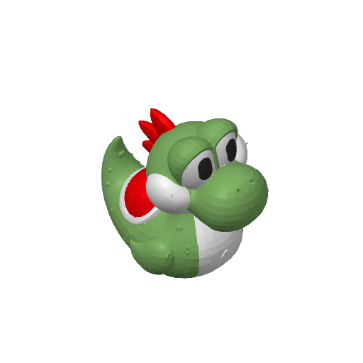 Green Egg Laying Dino Dash Duck (3D render, made to order)