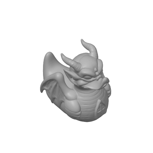 Stone Winged Rooftop Watcher Dash Duck (3D render, made to order)