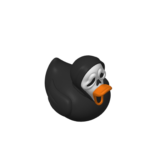 White Masked Scream Killer Dash Duck (Version 3) (3D render, made to order)