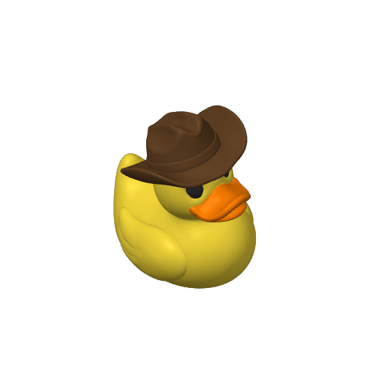 Hat Wearing Ranch Hand Dash Duck (3D render, made to order)