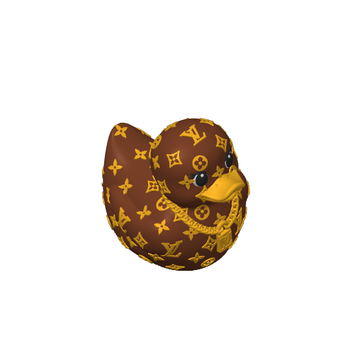 Luxury Monogram Fashion Dash Duck (3D render, made to order)