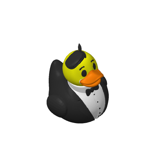 Wedding Day Groom Dash Duck (3D render, made to order)