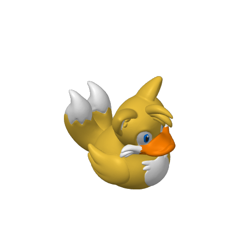 Twin Tailed Flying Fox Dash Duck (3D render, made to order)
