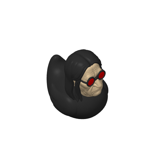 Prince Of Darkness Rocker Dash Duck (Version 2) (3D render, made to order)