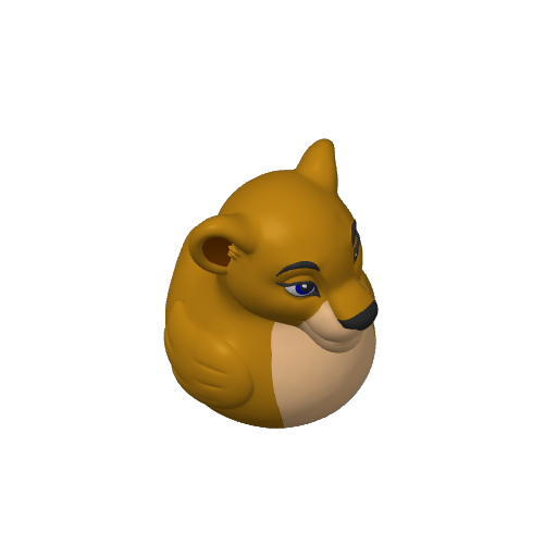 Lioness Queen Companion Dash Duck (3D render, made to order)