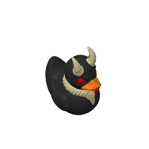 Horned Holiday Punisher Dash Duck (Version 2) (3D render, made to order)