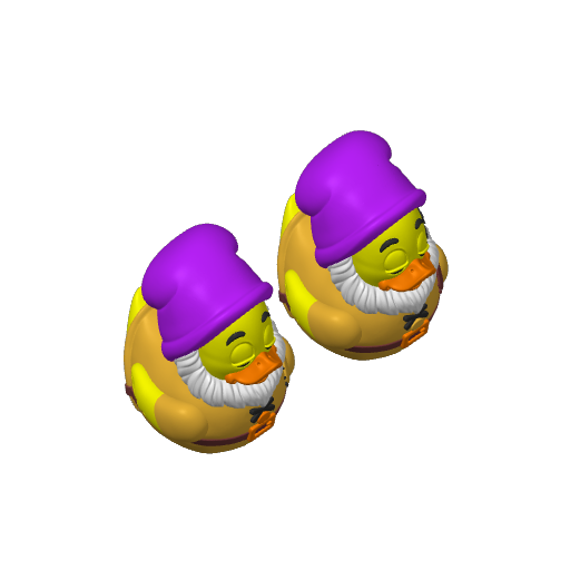 Drowsy Nightcap Mining Dwarf Dash Duck (3D render, made to order)