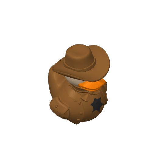 Star Badge Lawman Dash Duck (3D render, made to order)