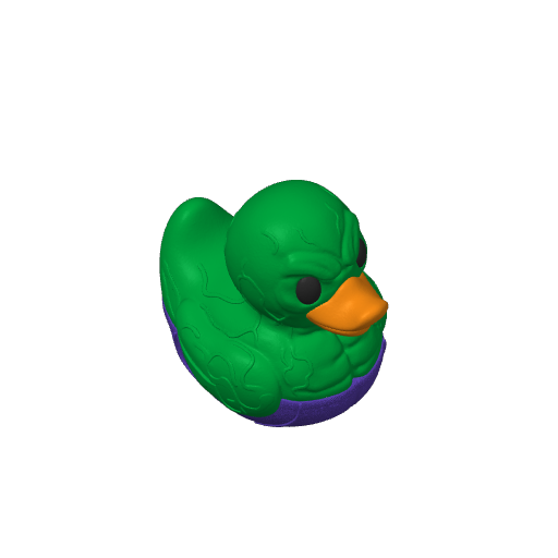 Green Rage Giant Dash Duck (3D render, made to order)