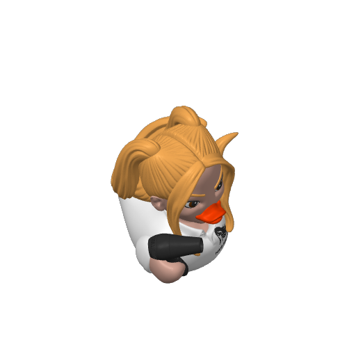 Scissor Snipping Artist Dash Duck (3D render, made to order)