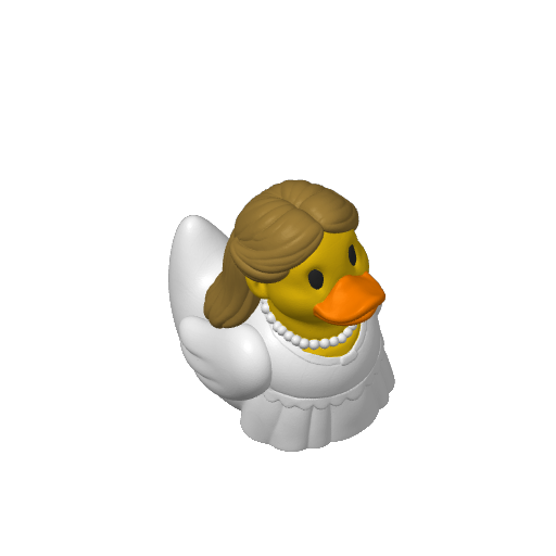 Wedding Day Beauty Dash Duck (Version 2) (3D render, made to order)