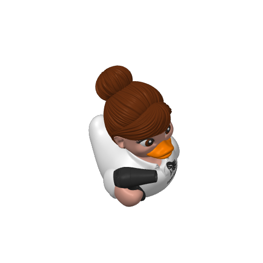 Scissor Snipping Artist Dash Duck (Version 4) (3D render, made to order)