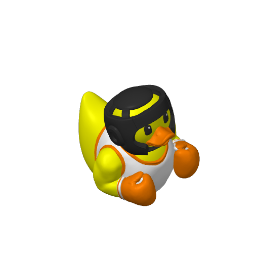 Square Jawed Droopy Lip Dog Dash Duck (3D render, made to order)