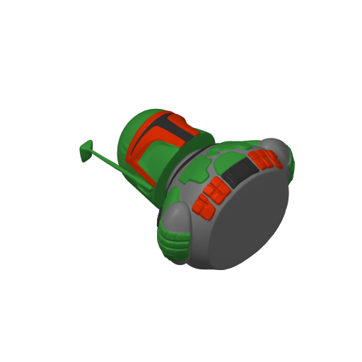 Armored Bounty Hunter Dash Duck (3D render, made to order)