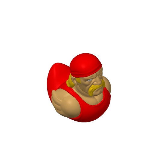 Bandana Wearing Wrestling Icon Dash Duck (3D render, made to order)