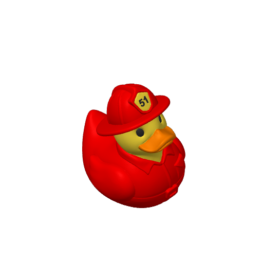 Hose Wielding Hero Dash Duck (3D render, made to order)