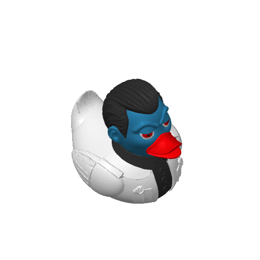Blue Skinned Tactical Genius Dash Duck (3D render, made to order)