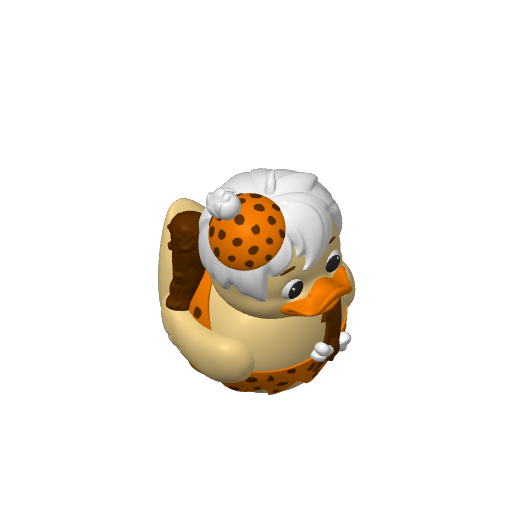 Club Swinging Stone Age Toddler Dash Duck (3D render, made to order)